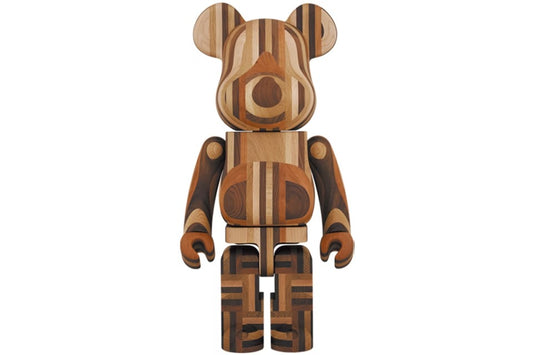 Bearbrick Karimoku Yosegi (Parquet) 1000%