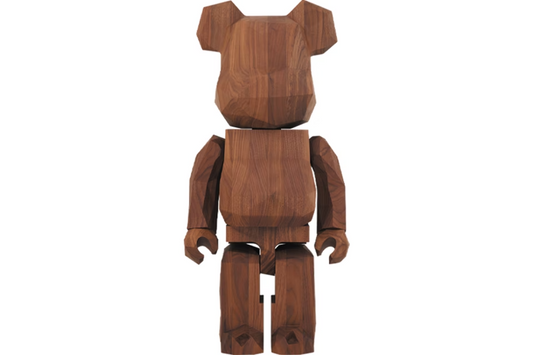 Bearbrick Fragment x Karimoku Polygon 1000% Brown