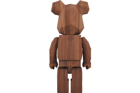 Bearbrick Fragment x Karimoku Polygon 1000% Brown