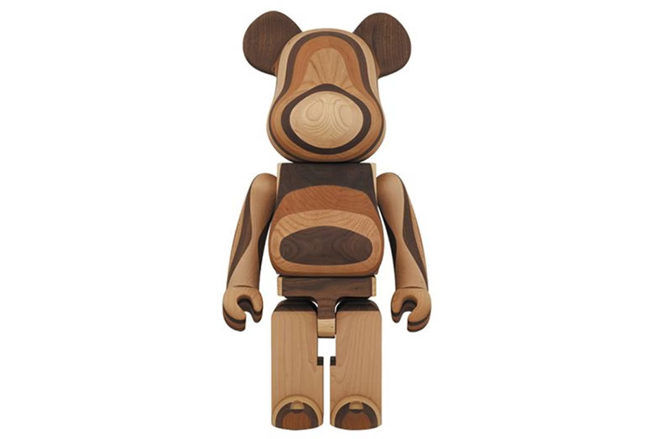 Bearbrick Karimoku Layered Wood 1000% Wood