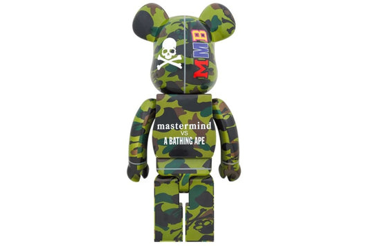 Bearbrick BAPE x Mastermind 1000% Green Camo