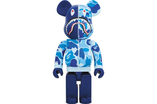 Bearbrick x Bape Camo Shark 2018 Version 1000% Blue