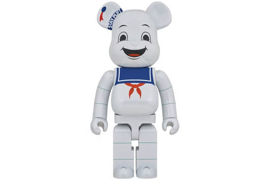 Bearbrick Stay Puft Marshmallow Man 1000% White Chrome Ver.