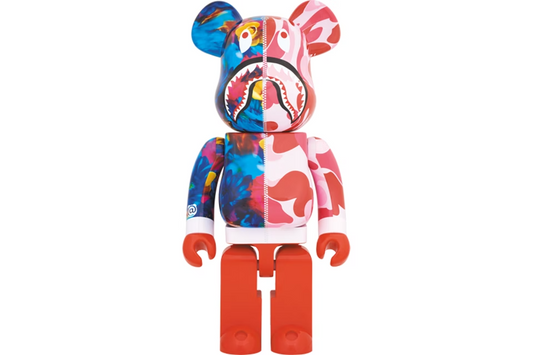 Bearbrick x Bape x Mika Ninagawa Shark 1000% Pink