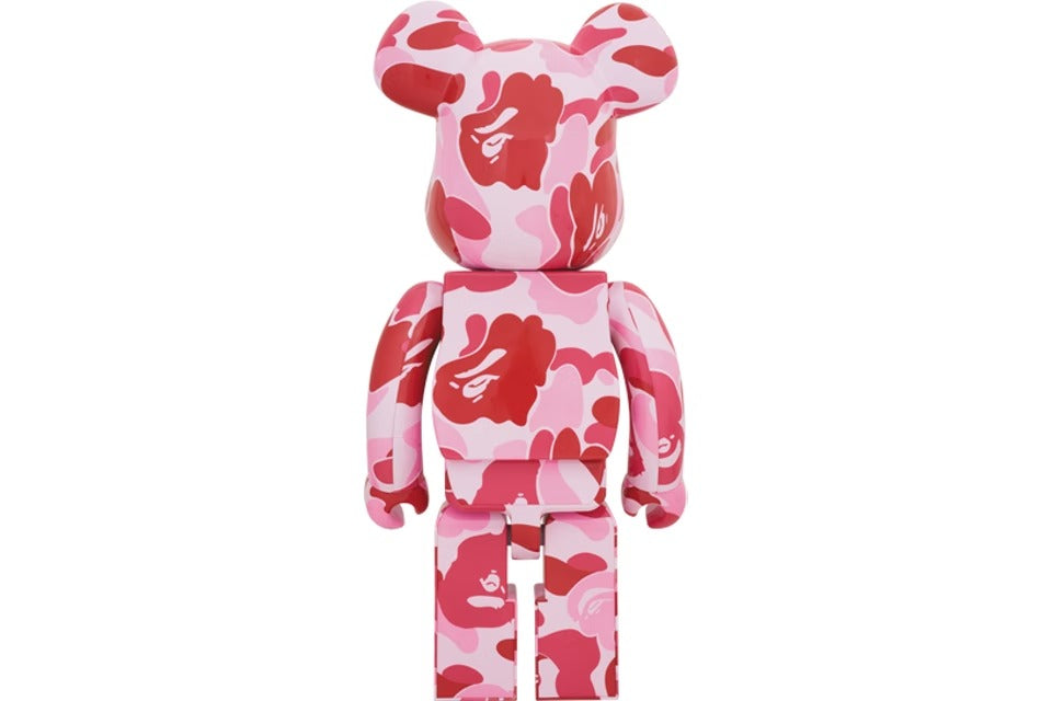 Bearbrick x A Bathing Ape ABC Camo 1000% Pink