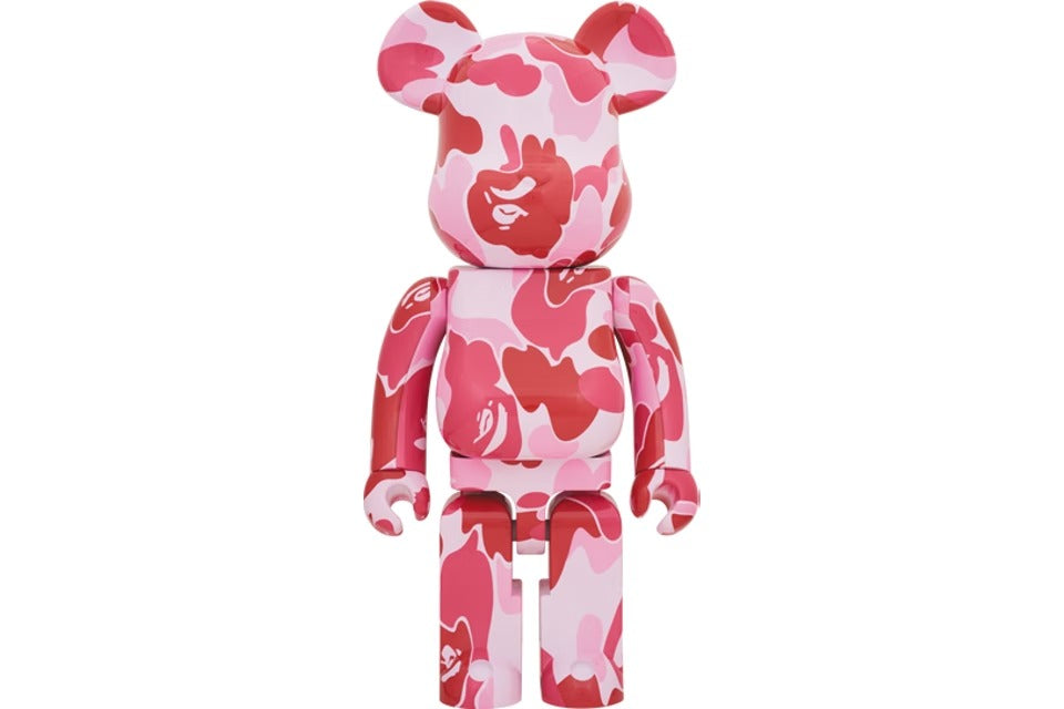 Bearbrick x A Bathing Ape ABC Camo 1000% Pink