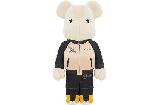 Bearbrick Sacai Medicom Toy Plus Exclusive 1000% Multi