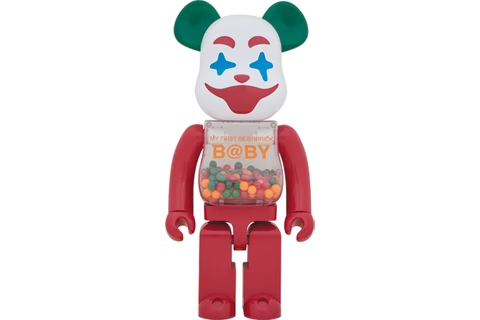 Bearbrick MY FIRST BE@RBRICK Jester Ver. 1000% Red Multicolor