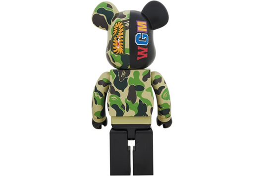 Bearbrick x Bape Camo Shark 2018 Version 1000% Green