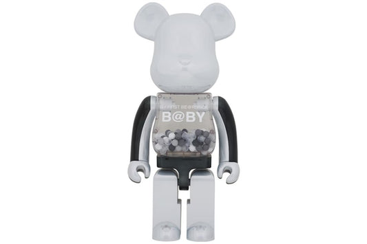 Bearbrick My First Baby 1000% Black & White Chrome Ver.