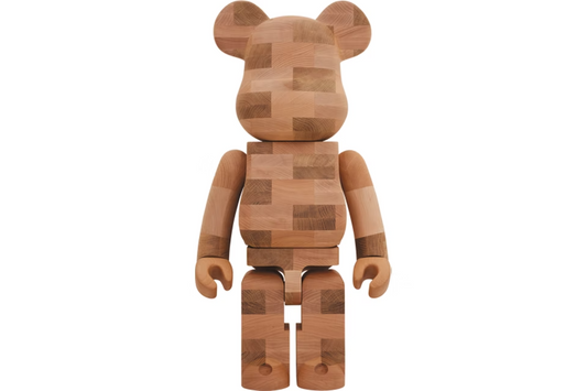 Bearbrick Karimoku Brick Style Tiles 1000% Wood