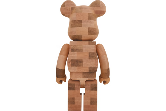 Bearbrick Karimoku Brick Style Tiles 1000% Wood