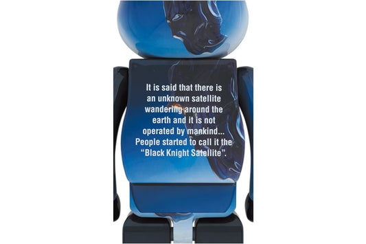 Bearbrick Black Knight Satellite 1000% Blue