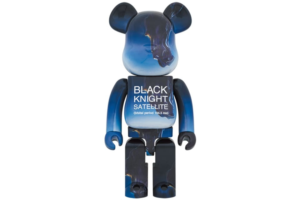 Bearbrick Black Knight Satellite 1000% Blue