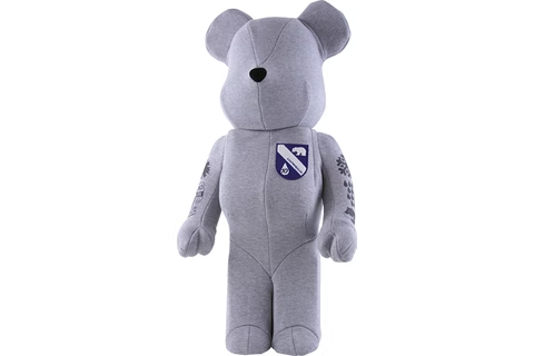 Bearbrick Loopwheeler 1000% Grey