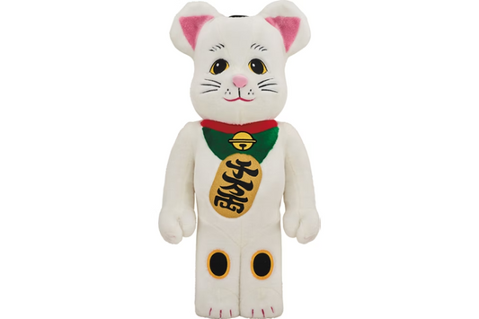 Bearbrick Beckoning Cat Costume 1000% White