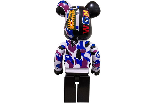 Bearbrick x Bape Shark Hong Kong 15th Anniversary 1000% Purple Camo