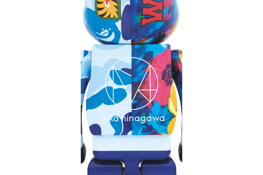 Bearbrick x Bape x Mika Ninagawa Shark 1000% Blue