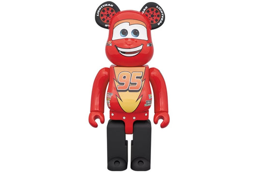 Bearbrick x Disney Pixar Lightning McQueen 1000% Red