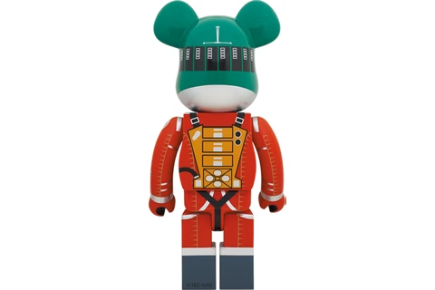 Bearbrick 2001: a space odyssey Space Suit Green Helmet & Orange Suit 1000%