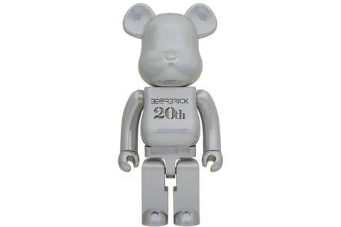 Bearbrick 20th Anniversary 1000% Chrome Ver.