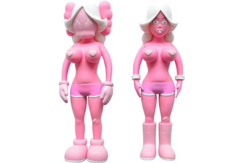 KAWS The Twins Vinyl Figure Pink