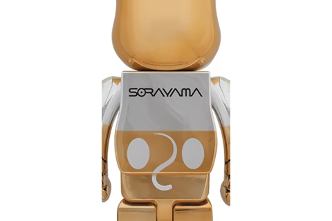 Bearbrick x Sorayama Future Mickey 1000% Silver/Gold