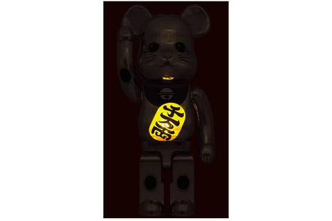 Bearbrick Maneki Neko Gold-plated (Light-Up) 1000%