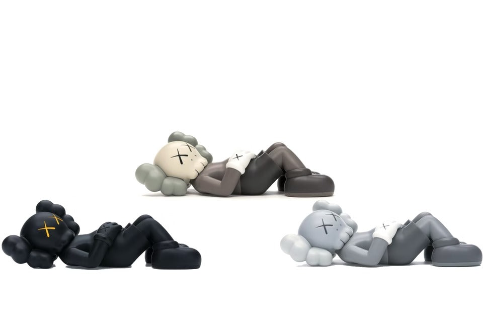 KAWS Holiday Japan Vinyl Figure Black/Brown/Grey Set