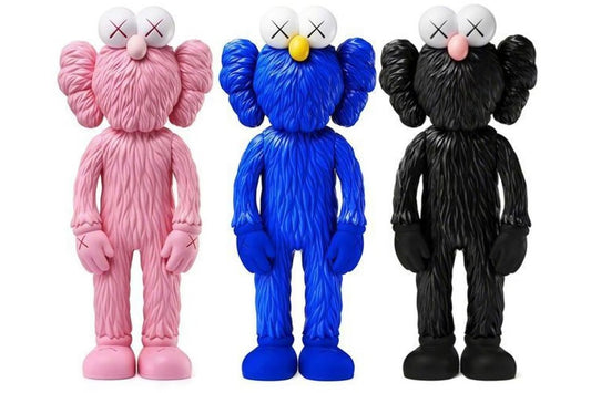 KAWS BFF Open Edition Vinyl Figure Pink/Blue/Black Set