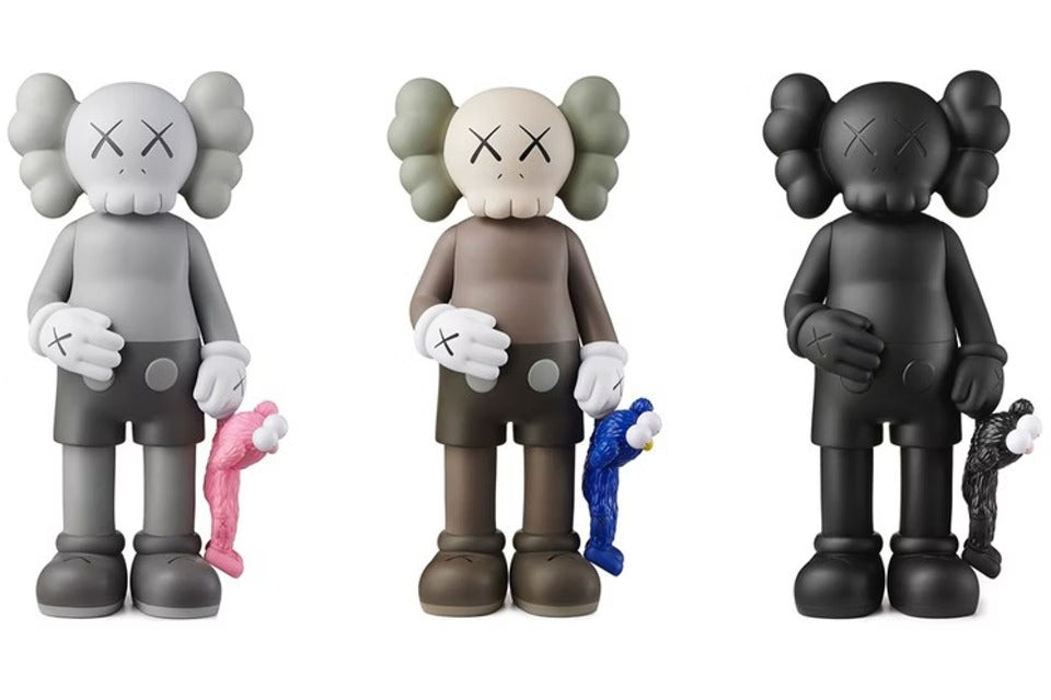 KAWS Share Vinyl Figure Black/Brown/Grey Set