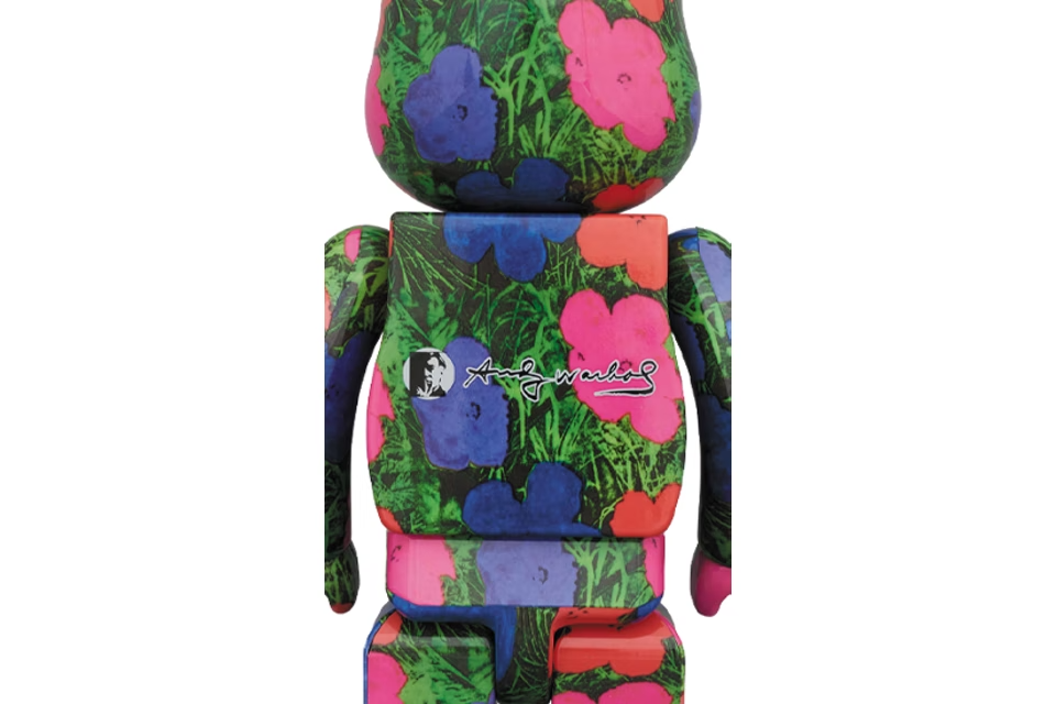 Bearbrick ANDY WARHOL "Flowers" 1000%