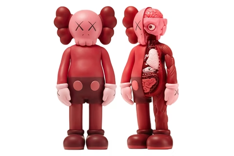 KAWS Companion Flayed & Companion Open Edition Vinyl Figure Blush Set