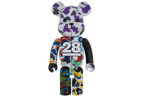 Bearbrick x BAPE 28th Anniversary Camo #1 1000%