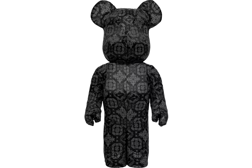 Bearbrick x Clot x Nike 1000% Black Silk