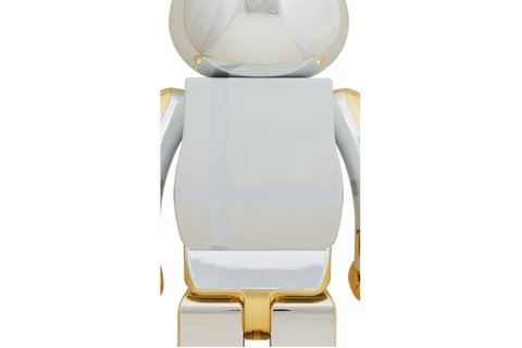 Bearbrick Medicom Toy Plus 1000% Gold Chrome