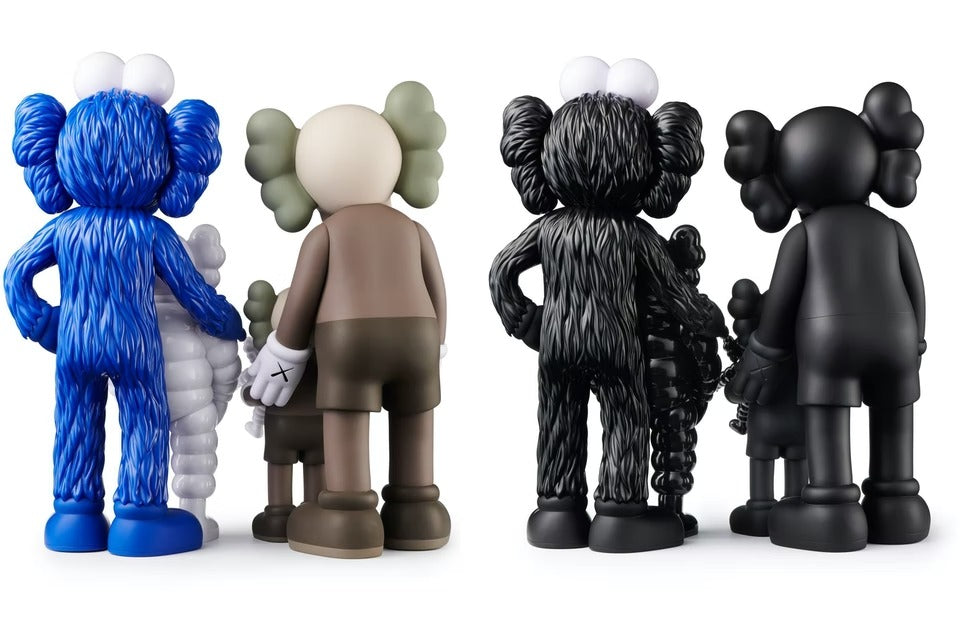 KAWS Family Vinyl Figures Set Brown/White/Blue/Black – NeatoCompany